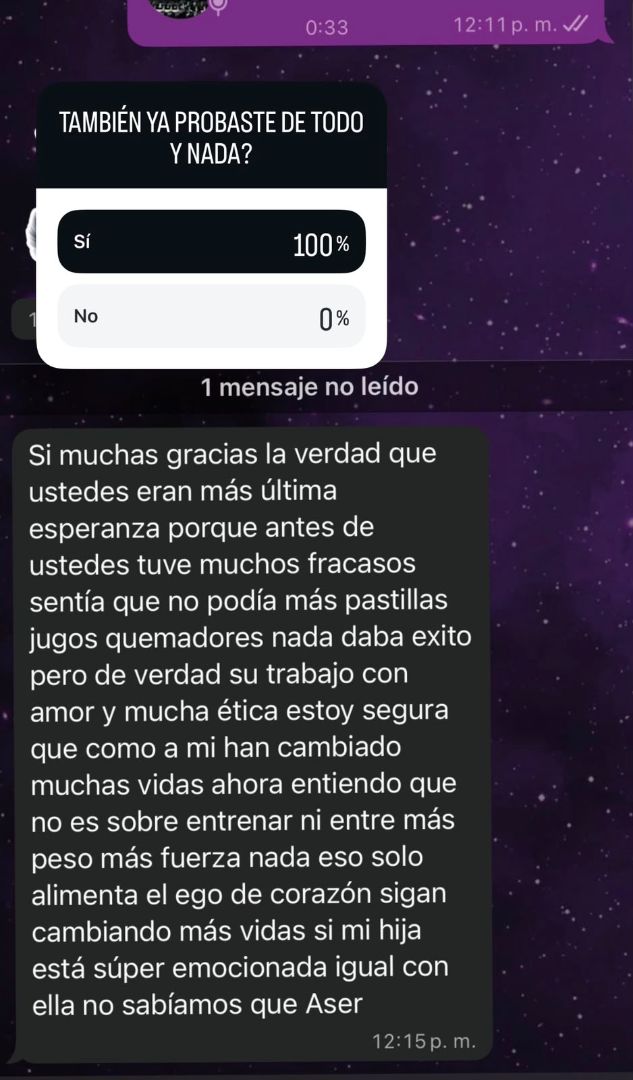 Testimonio VASFIT