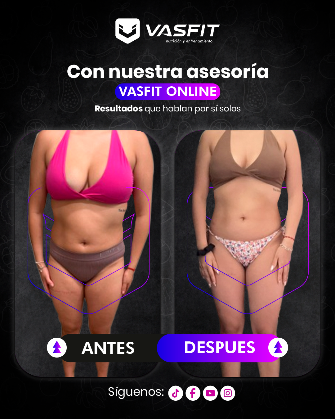 Antes y después de una asesorada