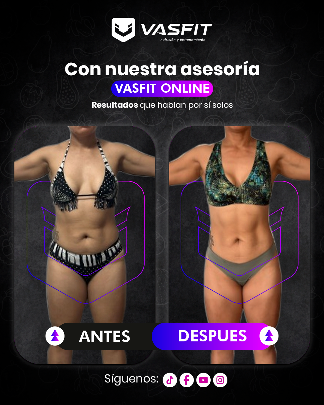 Antes y después de una asesorada