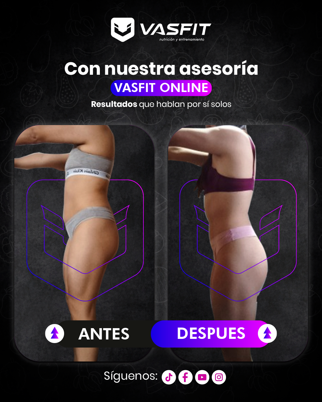 Antes y después de una asesorada