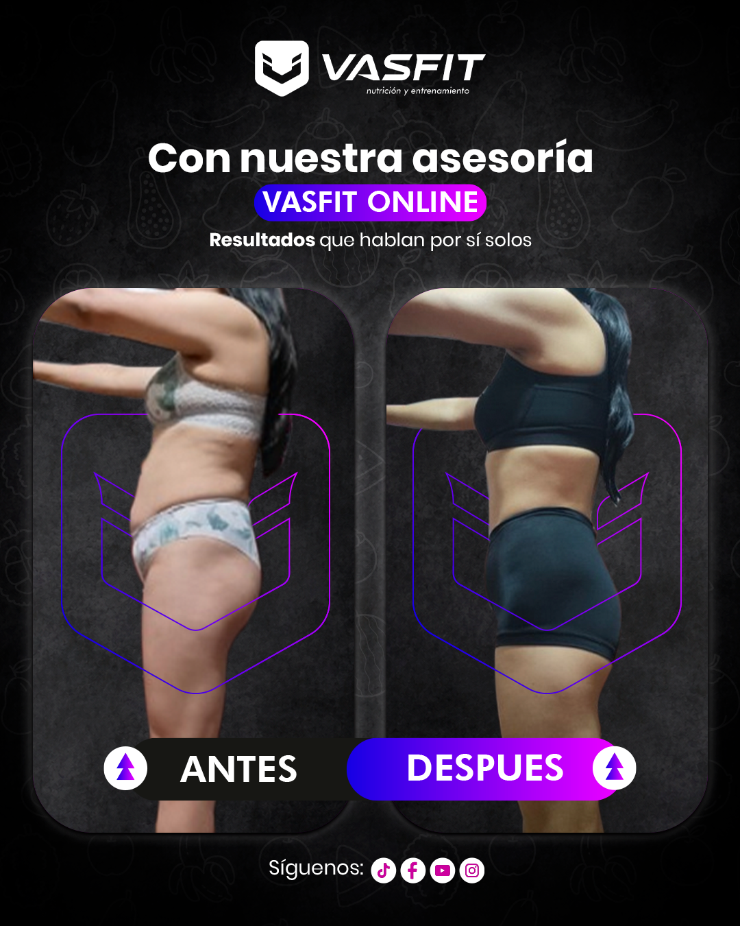 Antes y después de una asesorada